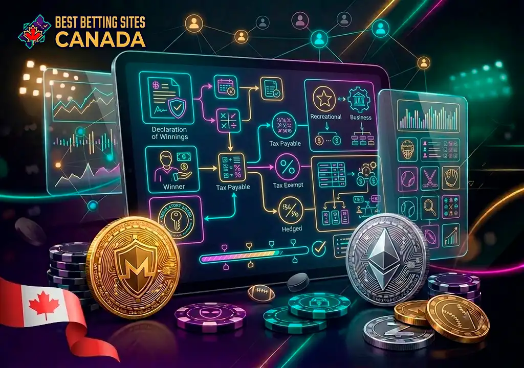 Tax regulations on crypto sports betting winnings for Canadians.