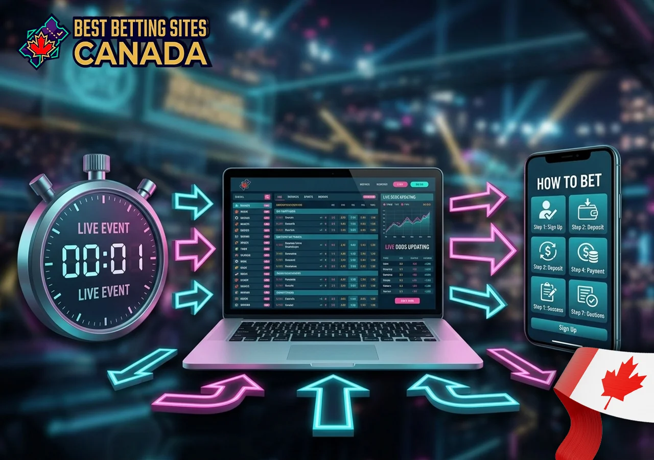 Explanation and guide on how live in-play sports betting works.